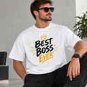"BEST BOSS EVER“ oversize marškinėliai