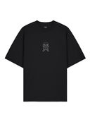 juodi moteriski marskineliai su siuvinejimu horoskopu