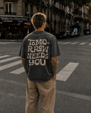 Vintage Marškinėliai TOMORROW NEEDS YOU