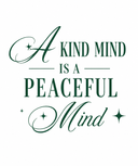 Marškinėliai A KIND MIND IS A PEACEFUL MIND