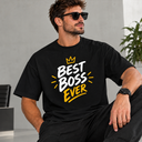 "BEST BOSS EVER“ oversize marškinėliai