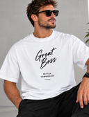 "Great Boss / BETTER TOMORROW“ oversize marškinėliai