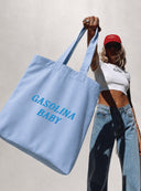 Siuvinėtas medvilninis krepšys   „GASOLINA BABY“